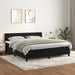 Pat box spring cu saltea, negru, 160x200 cm, catifea - WALTI WALTI