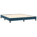 Pat box spring cu saltea, albastru închis, 160x200 cm, catifea - WALTI WALTI