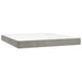 Pat box spring cu saltea, gri deschis, 180x200 cm, catifea - WALTI WALTI