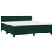 Pat box spring cu saltea, verde închis, 180x200 cm, catifea - WALTI WALTI