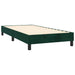 Pat box spring cu saltea, verde închis, 80x200 cm, catifea - WALTI WALTI