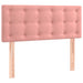 Pat box spring cu saltea, roz, 80x200 cm, catifea - WALTI WALTI