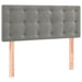Pat box spring cu saltea, gri deschis, 90x190 cm, catifea - WALTI WALTI