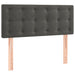 Pat box spring cu saltea, gri închis, 90x190 cm, catifea - WALTI WALTI