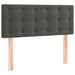 Pat box spring cu saltea, gri închis, 90x200 cm, catifea - WALTI WALTI