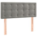 Pat box spring cu saltea, gri deschis, 100x200 cm, catifea - WALTI WALTI