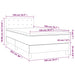Pat box spring cu saltea, gri deschis, 100x200 cm, catifea - WALTI WALTI