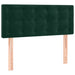 Pat box spring cu saltea, verde închis, 100x200 cm, catifea - WALTI WALTI