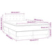 Pat box spring cu saltea, negru, 120x200 cm, catifea - WALTI WALTI
