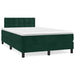 Pat box spring cu saltea, verde închis, 120x200 cm, catifea - WALTI WALTI