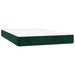 Pat box spring cu saltea, verde închis, 120x200 cm, catifea - WALTI WALTI