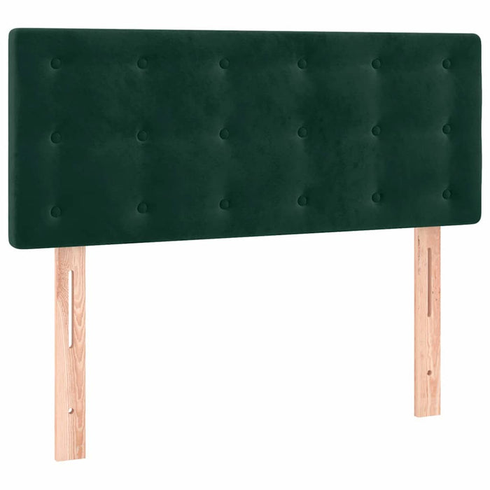 Pat box spring cu saltea, verde închis, 120x200 cm, catifea - WALTI WALTI