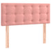 Pat box spring cu saltea, roz, 120x200 cm, catifea - WALTI WALTI