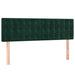 Pat box spring cu saltea, verde închis, 140x190 cm, catifea - WALTI WALTI