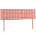Pat box spring cu saltea, roz, 140x190 cm, catifea - WALTI WALTI