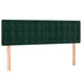 Pat box spring cu saltea, verde închis, 140x200 cm, catifea - WALTI WALTI