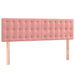 Pat box spring cu saltea, roz, 140x200 cm, catifea - WALTI WALTI
