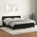 Pat box spring cu saltea, negru, 160x200 cm, catifea - WALTI WALTI