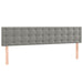 Pat box spring cu saltea, gri deschis, 180x200 cm, catifea - WALTI WALTI
