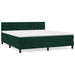 Pat box spring cu saltea, verde închis, 180x200 cm, catifea - WALTI WALTI
