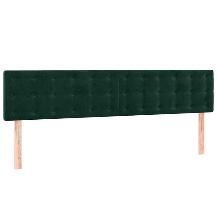 Pat box spring cu saltea, verde închis, 180x200 cm, catifea - WALTI WALTI