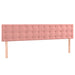 Pat box spring cu saltea, roz, 200x200 cm, catifea - WALTI WALTI
