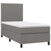 Pat box spring cu saltea, gri închis, 80x200 cm, textil - WALTI WALTI