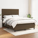 Pat box spring cu saltea, maro închis, 140x200 cm, textil - WALTI WALTI
