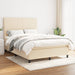 Pat box spring cu saltea, crem, 140x200 cm, textil - WALTI WALTI