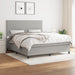 Pat continental, gri deschis, 180x200 cm, material textil - WALTI WALTI