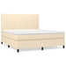 Pat continental cu saltea, crem, 180x200 cm, textil - WALTI WALTI