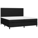 Pat box spring cu saltea, negru, 200x200 cm, textil - WALTI WALTI