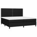 Pat box spring cu saltea, negru, 200x200 cm, textil - WALTI WALTI