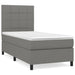 Pat box spring cu saltea, gri închis, 90x190 cm, textil - WALTI WALTI