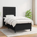 Pat box spring cu saltea, negru, 90x190 cm, textil - WALTI WALTI