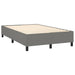Pat box spring cu saltea, gri închis, 120x200 cm, textil - WALTI WALTI
