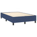 Pat box spring cu saltea, albastru, 120x200 cm, textil - WALTI WALTI