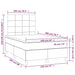 Pat box spring cu saltea, albastru, 120x200 cm, textil - WALTI WALTI