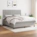 Pat continental, gri deschis, 180x200 cm, material textil - WALTI WALTI