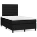 Pat box spring cu saltea, negru, 120x200 cm, textil - WALTI WALTI