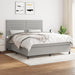 Pat continental, gri deschis, 180x200 cm, material textil - WALTI WALTI