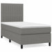 Pat box spring cu saltea, gri închis, 80x200 cm, textil - WALTI WALTI