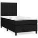 Pat box spring cu saltea, negru, 80x200 cm, textil - WALTI WALTI