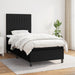 Pat box spring cu saltea, negru, 90x200 cm, textil - WALTI WALTI