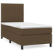 Pat box spring cu saltea, maro închis, 90x200 cm, textil - WALTI WALTI