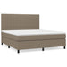 Pat continental cu saltea, gri taupe, 180x200 cm, textil - WALTI WALTI