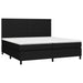 Pat box spring cu saltea, negru, 200x200 cm, textil - WALTI WALTI