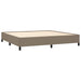 Pat box spring cu saltea, gri taupe, 200x200 cm, textil - WALTI WALTI