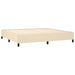 Pat box spring cu saltea, crem, 200x200 cm, textil - WALTI WALTI