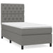 Pat box spring cu saltea, gri închis, 80x200 cm, textil - WALTI WALTI